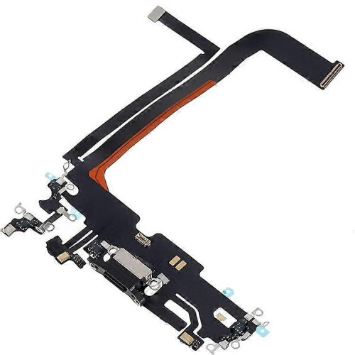 (Black) Compatible For iPhone 13 Pro Max 6.7 inch Dock Connector Charging Port Flex Cable Replacement (without Logo) 2