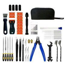 Kit de Acessórios para Impressora 3D - 58 Peças para Resolver 99% Dos Problemas de Impressão Remoção de Acabamento de Modelos - Adequado para