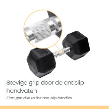 Orange Gym - Hex käsipaino - 10 kg - 2 kpl setti