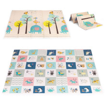 Alfombra de espuma para juegos infantiles, 200 x 150 cm, plegable y educativa