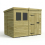 8 x 6 Pent Shed Tanalised (Single Door, With Windows) 2
