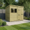 8 x 6 Pent Shed Tanalised (Single Door, With Windows) 1