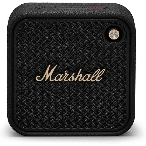 (Black) Marshall Willen II Bluetooth Portable Speaker - Black & Brass