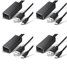 4X Micro-USB Ethernet Adapter 10/100Mbps for Fire TV Stick USB to RJ45 USB Network Card for