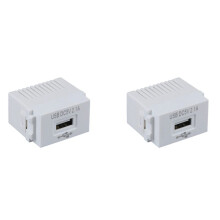 2X Handy-Ladepanel, USB-Stromversorgungsmodul, 220-V-Buchse, 5-V-Transformator, 2,1 A, USB-Ladesteckdose, Schaltadapter