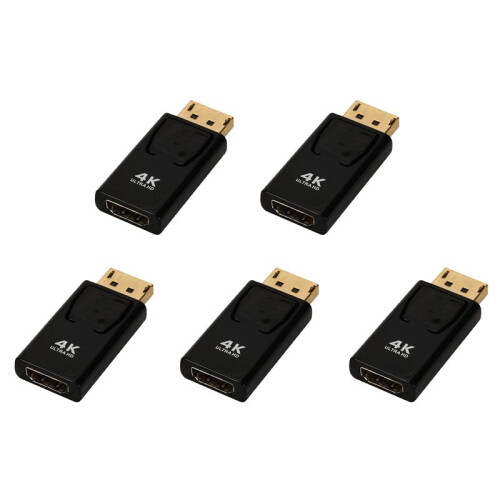 5X  zu -Buchse Adapter Converter 1080P Dp zu