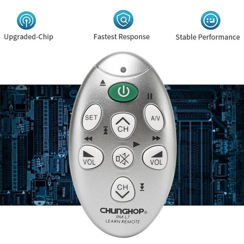 CHUNGHOP RM-L7  Universal Infrared Learning Remote Control Use for TV/SAT/DVD/CBL/DVB-T Copy Function Replacement 2