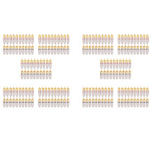 200 Pcs RCA Plug Audio Video Locking Cable Connector Gold Plated