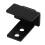 3Pcs Simple Design Wall Mounted Sliding Barn Door Bottom Floor Guide with Adjustable Bracket Black 4