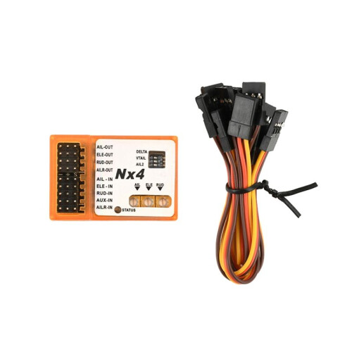 For NX4 PRO Flight Controller 3D Flight Gyroscope Balance for Fixed-Wing Aircraft Support Rate/Hold/Gyro Off Mode 2