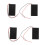 4 Pcs 3 x AAA 4.5V Batterie Boite Case Support Cable /OFF Commutateur avec Couverture 1