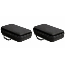 2X Boîte de Rangement Rigide pour Montres, 10 Emplacements, Étui de Transport pour Montres, Présentoir, Support de Boîte à Montres