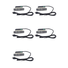 5X Electric Recliner Controller ABS 2 Button 5 Pin Straight Connectors Electric Sofa Lift Chair Hand Control