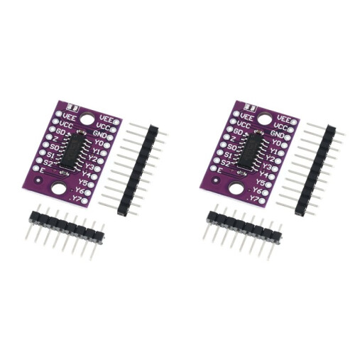 2X 74HC4051 8 Channel Analog Multiplexer Selector Module Multiplexers Distributor Resolver