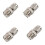 4X TNC-Stecker Auf PL259 UHF-Adapterbuchse, Silber 1