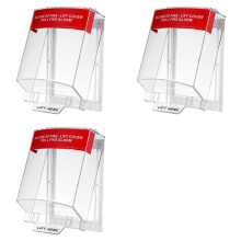 3X Fire Alarm Cover Pull Station Cover Protective Guard for Manual Call Points, IP67 Waterproof Wall Mounted Safety Case