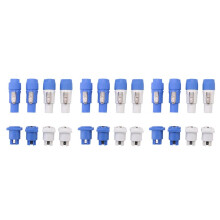 12 Define o Conector PowerCON,NAC3FCA+NAC3MPA-1AndNAC3FCB+NAC3MPB-1,Conector de Cabo Bloqueável + Conector Do Chassi, Entrada de Energia e Saída de