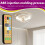 4pcs Wireless Switches 3-Speed Timing Remote Control for E27 Ceiling Fan Light 1-4h Timing Remote Control 3