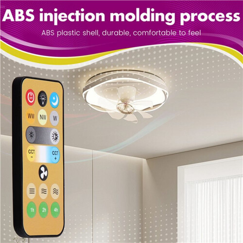4pcs Wireless Switches 3-Speed Timing Remote Control for E27 Ceiling Fan Light 1-4h Timing Remote Control 2
