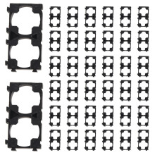 200X 18650 Bateria de Lítio Suporte Duplo para Pacote de Células DIY Preto