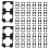 200X 18650 Lithium Battery Double Holder Bracket for DIY Cell Pack Black 1