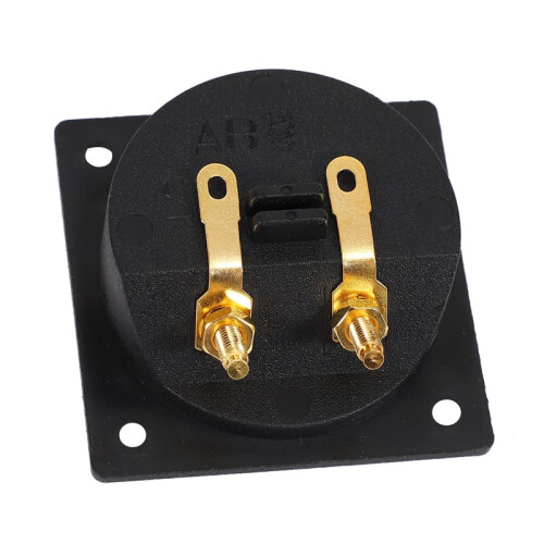 6X New Square Board Binding Post Speaker Box Terminal Cup Wire Cable Box Connector 1