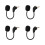 4X Replacement Gaming Mic for  HyperX Cloud II /Cloud Core Computer Gaming Headset 1