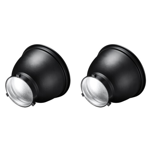 2X Standard Reflector Diffuser Lamp Shade Dish 55 Angle for Bowen Mount Studio Strobe Flash Light Speedlites