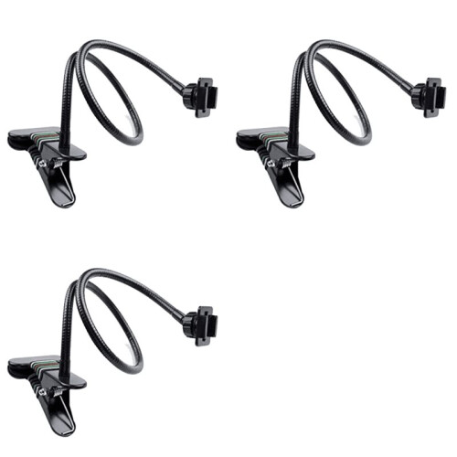 3X Suporte para Webcam Suporte de Pescoço de Ganso com Grampo Flexível de Montagem em Mesa de 25 Polegadas para  Webcam C930E, C930, C920,