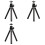 3X   Portable Tripod Adjustable  Tripod Aluminum Alloy for  Camera Projector Black 1