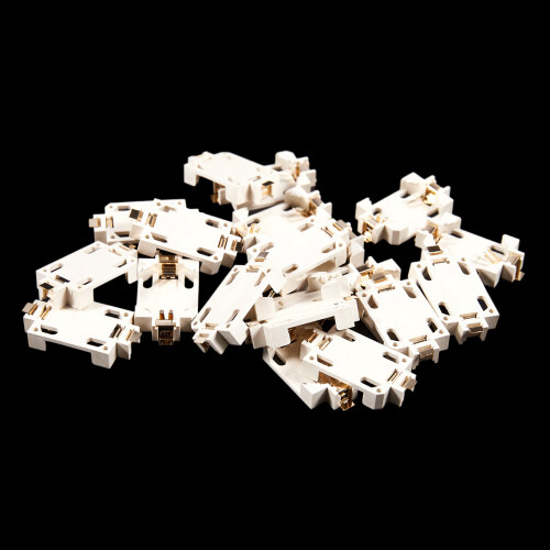 40Pcs White Housing CR2032 SMD Cell Button Battery Holder Socket Case 1