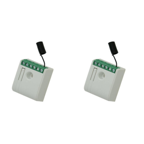 2X 433.92mhz 9-24V /AC Relay 1 Channel Receiver for Fixed Code and Rolling Code Remote