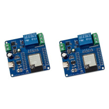 2X ESP32-S3 WIFI Development Board Module 5-60V Powered Single-Channel Relay Module USB C Interface