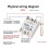 2X SSR-40AA Solid State Relay 40A Single Phase Module 80-250VAC Input 24-380VAC Output for PID Temperature Control 3