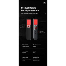 Signaaldetector Anti-Kijkcamera Zoeker Anti-Kijk Infraroodsensor Signaalbron Anti-Verlies Geluid Lichtalarm B