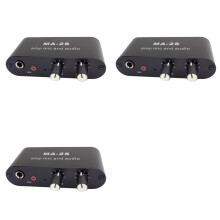 3Stück 3,5 mm Kondensator Mikrofonverstärker Kopfhörerverstärker Musik Audio Vorverstärker Mischpult MA-2S