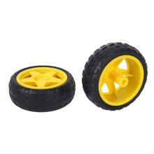 40Unids para Inteligente Coche Robot Neumatico Plastico Rueda con Motorreductor 3-6V