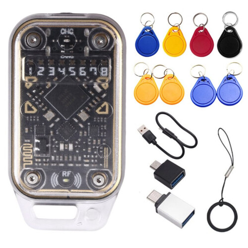 2X Chameleon V2.0 RFID  Chip Reader Emulator 125K 13.56Mhz Card Decode Ultra NFC Duplicator+16XUID Keychain 2
