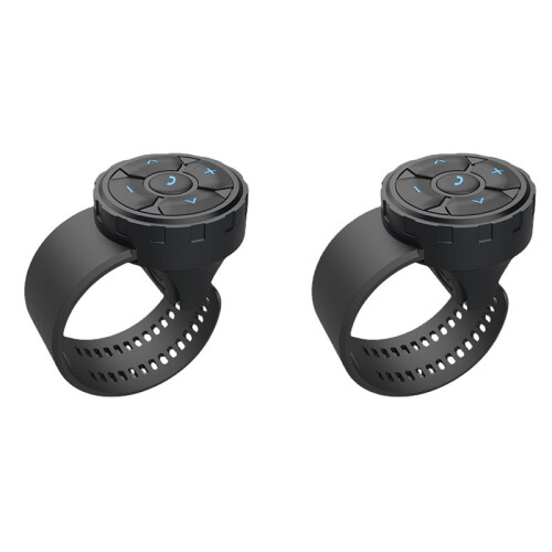 2X Robot Wireless  Remote Button Universal Motorcycle/Bike Handlebar Media Controller Steering Wheel Control