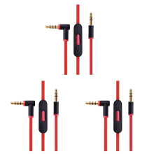 3X Replacement Audio Cable for By Dr Dre Headphones with in Mic for Studio/Executive/Mixr/Solo/Wireless/Pro