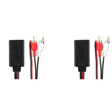 2X Universal Car RCA USB Adapter Wireless Receiver Home Media AUX Audio Device Audio Cable