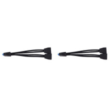 2X Small USB 3.0 19 Pin/20Pin Internal Extension Header 1 to 2 Adapter Splitter Cable for Motherboard