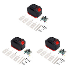 3X BoîTier de Batterie + Carte de Protection de Batterie au Lithium pour Kit de Carte de Circuit Imprimé de BoîTier de Batterie D'Outil de Batterie