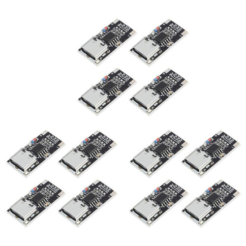 12PCS USB-C PD Trigger Board Module PD/QC Decoy Board Fast Charge USB Type-C to 12VPower Delivery Boost Module