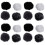 4X Universal Lavalier Microphone Furry Windscreen Fur Windshield Wind Muff Soft for   Lapel Lavalier Mic 5mm 1
