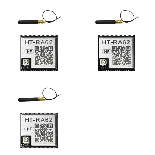 3X HT-RA62 LoRa Series Module SX1262 Secondary Development Supports LoRaWAN Protocol with Antenna 863-928mhz