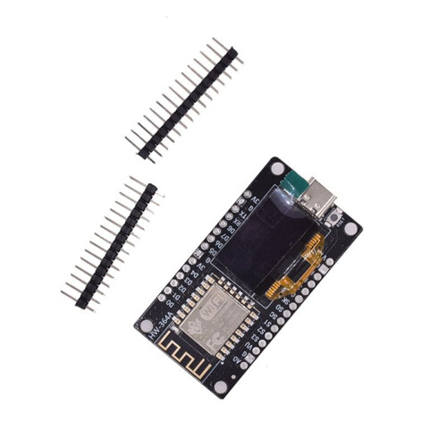 2X Placa de Desenvolvimento ESP8266 com Display OLED de 0,96 Polegadas,CH-340,ESP-12E Módulo WiFi Programação para  IDE/Micropython 2