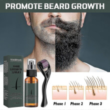 30ml Men's Beard Growth Roller Kit Nourishing Oil Enhancer for Men