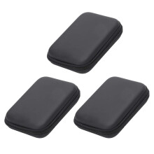3X Antiurto Sacchetto Filtro di Copertura Della Chiusura Lampo Da 2,5 Pollice HDD Borsa Custodia Rigida Nero