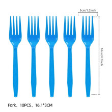 (10 blue crosses) New Astrobot Space Theme Party Cutlery Set (Paper Plate & Cup)
